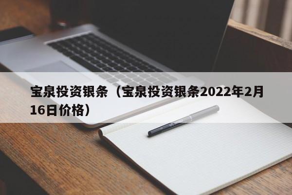 宝泉投资银条（宝泉投资银条2022年2月16日价格）